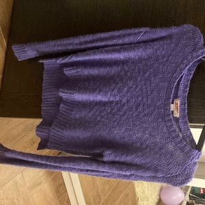 Purple knit sweater